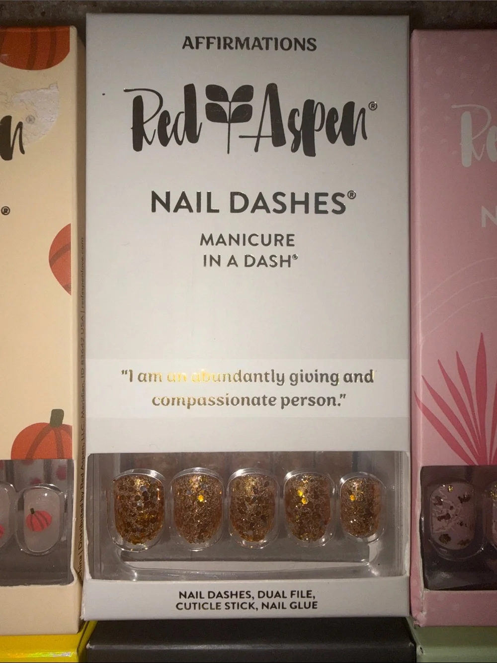 Red Aspen Nail Dashes Press-On Nails - Multi Color Pack